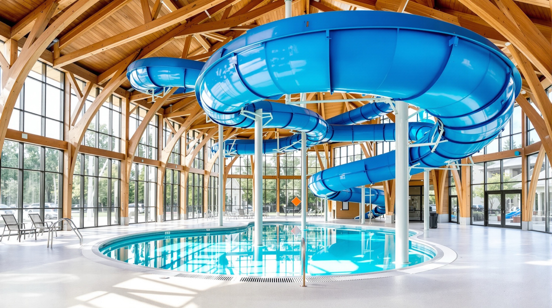 Indoor Waterslide at the Maverick Motor Inn Kamloops